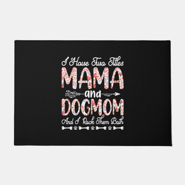 Felpudo Arte Madre | Cumpleaños De Mamá Y Perro (Anverso)