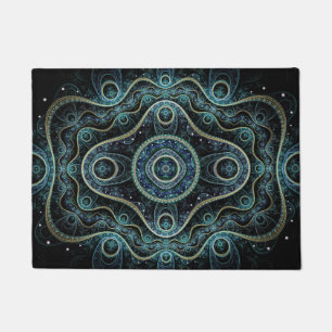 Felpudo Arte místico del Grand Royal Julian Fractal Mandal