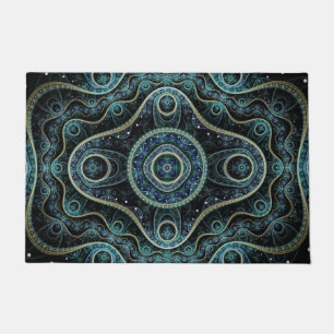 Felpudo Arte místico del Grand Royal Julian Fractal Mandal