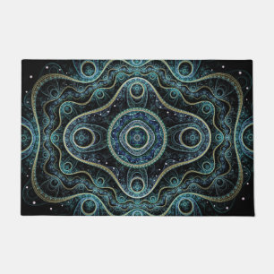 Felpudo Arte místico del Grand Royal Julian Fractal Mandal