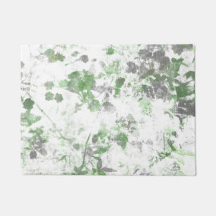 Felpudo Arte moderno de patrón floral y mezcla de textura