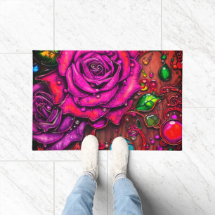 Felpudo Arte Rosa