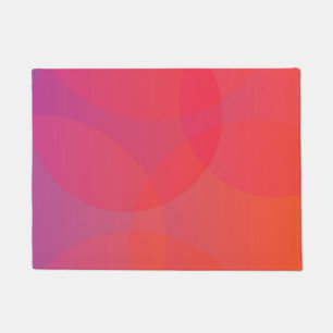 Felpudo Arte rosa, naranja, moderno, sencillo, fresco y de