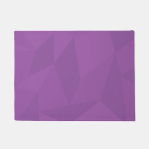 Felpudo Arte sencillo morado, geométrico, fresco, moderno