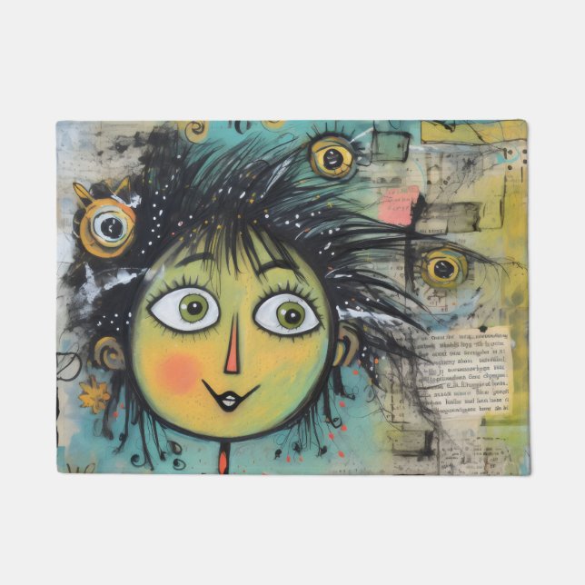 Felpudo ArtLady 17 Encantadora y angustiada (Anverso)