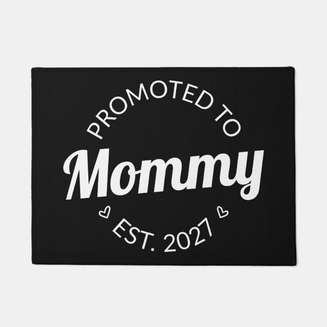 Felpudo Ascendida a Mamá desde 2027 Anuncio de Nueva Mamá  (Anverso)