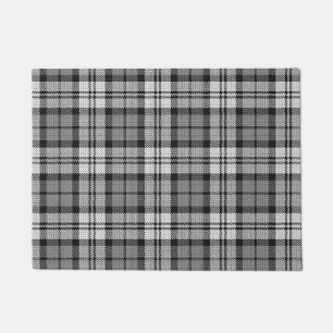 Felpudo Ash Gray Blackwatch Campbell Tartan Plaid