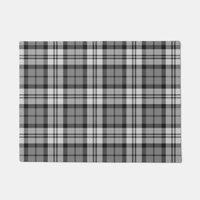 Felpudo Ash Gray Blackwatch Campbell Tartan Plaid (Anverso)