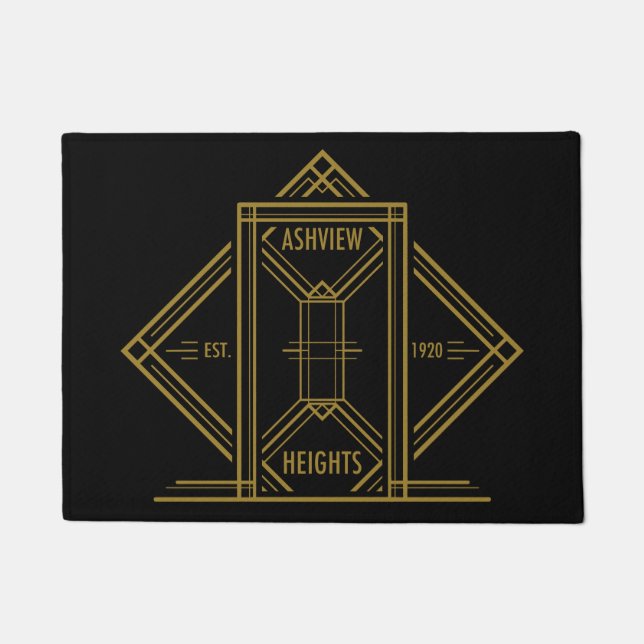 Felpudo Ashview Heights Est. 1920 Welcome Mat (Anverso)