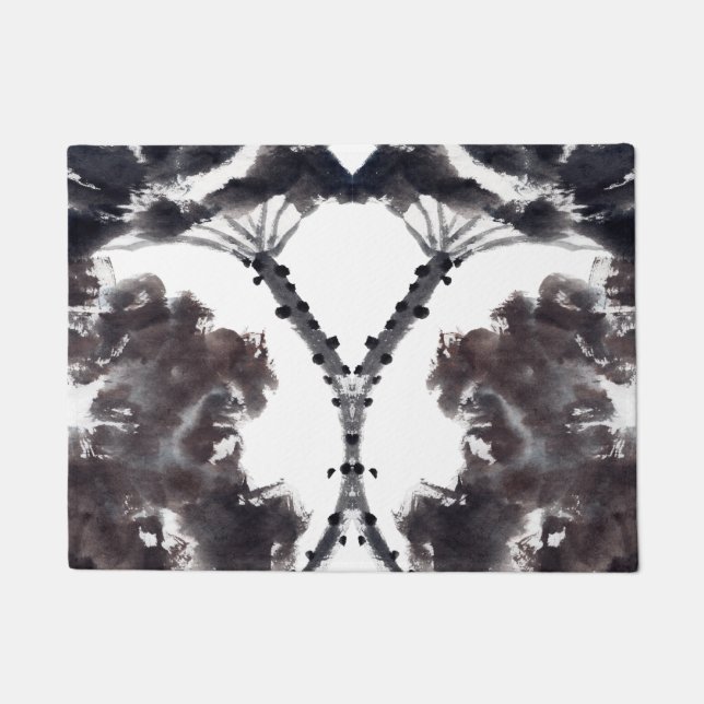 Felpudo Asiatische Kunst mit Lotusblätter Motiv (Anverso)