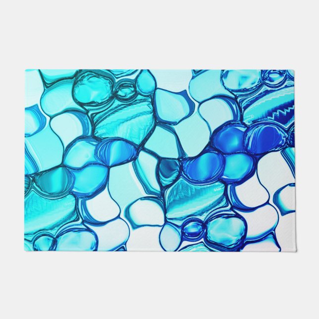 Felpudo Aspecto redondo como piedras en tonos similares a  (Anverso)