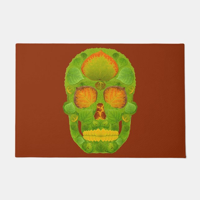 Felpudo Aspen Leaf Skull 10 (Anverso)