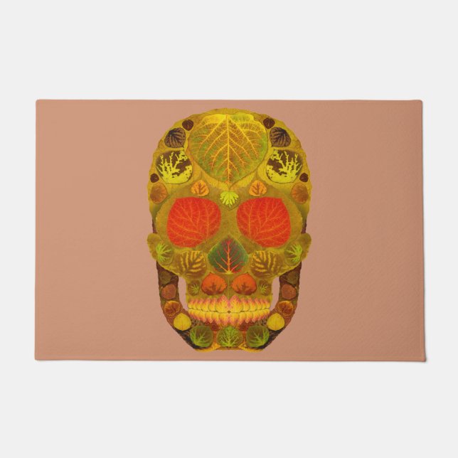 Felpudo Aspen Leaf Skull 12 (Anverso)