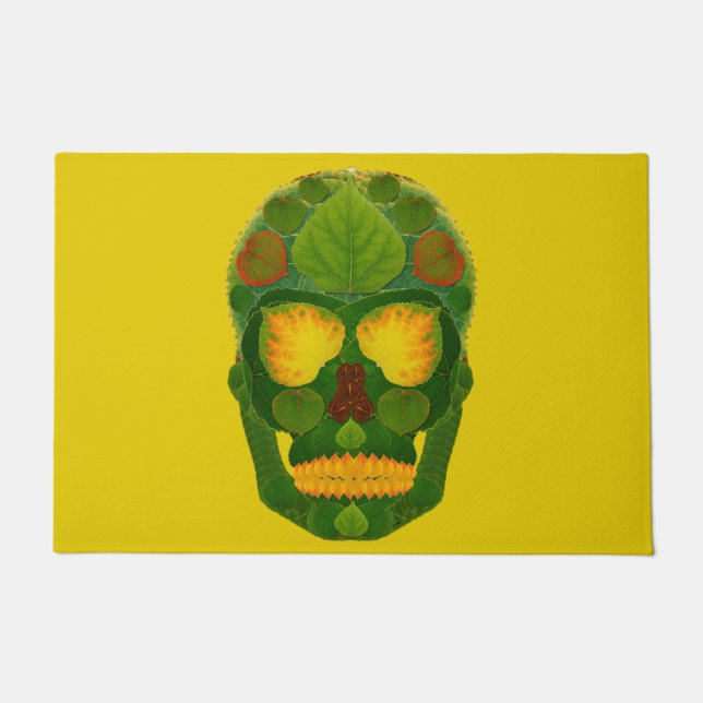 Felpudo Aspen Leaf Skull 9 (Anverso)