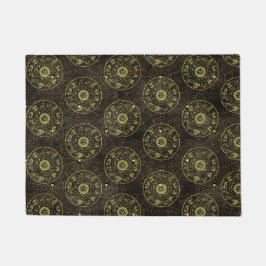 Felpudo Astrología vintage Zodiac y Cobweb Magical