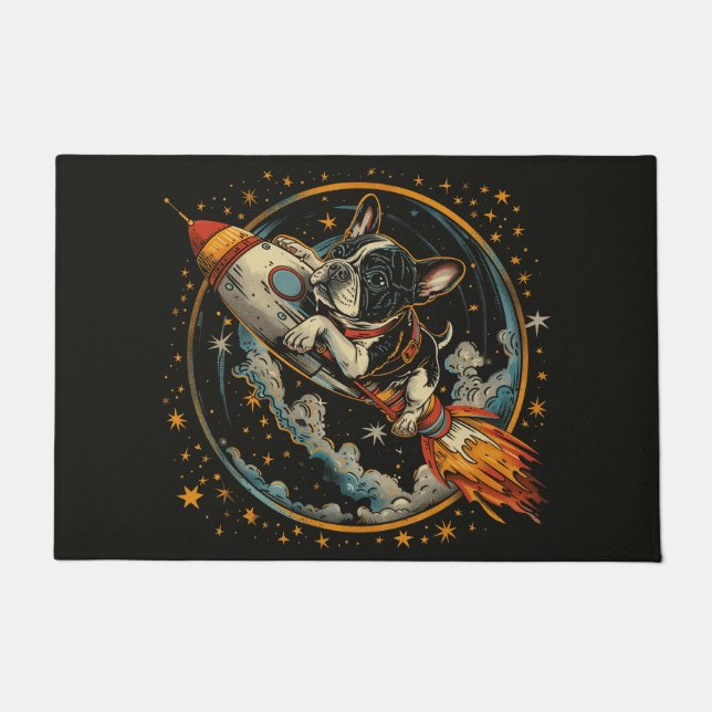Felpudo Astronauta de Bulldog francés (Anverso)