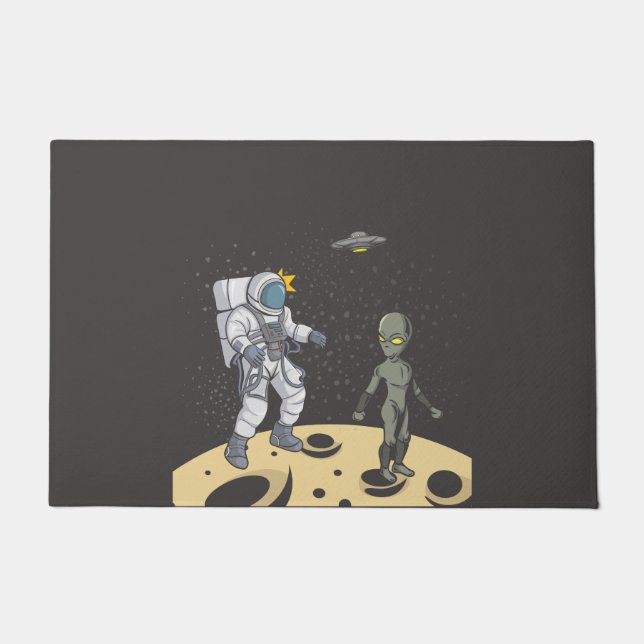 Felpudo Astronauta y extranjera (Anverso)