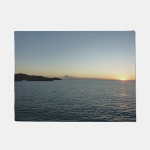Felpudo Atardecer en el paisaje marino de la isla Antigua