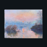 Felpudo Atardecer en el Sena Claude Monet<br><div class="desc">Atardecer en el Sena. Claude Monet. 1874. Reproducción de obras famosas de imágenes artísticas de dominio público.</div>