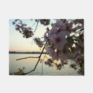 Felpudo Atardecer en flor de cerezo en Washington DC