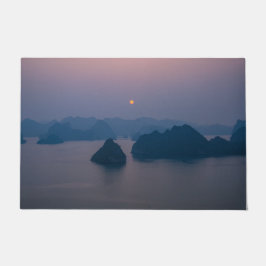 Felpudo Atardecer sobre Bahía Halong - Vietnam, Asia