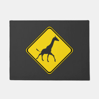 Felpudo Atención Giraffe Crossing