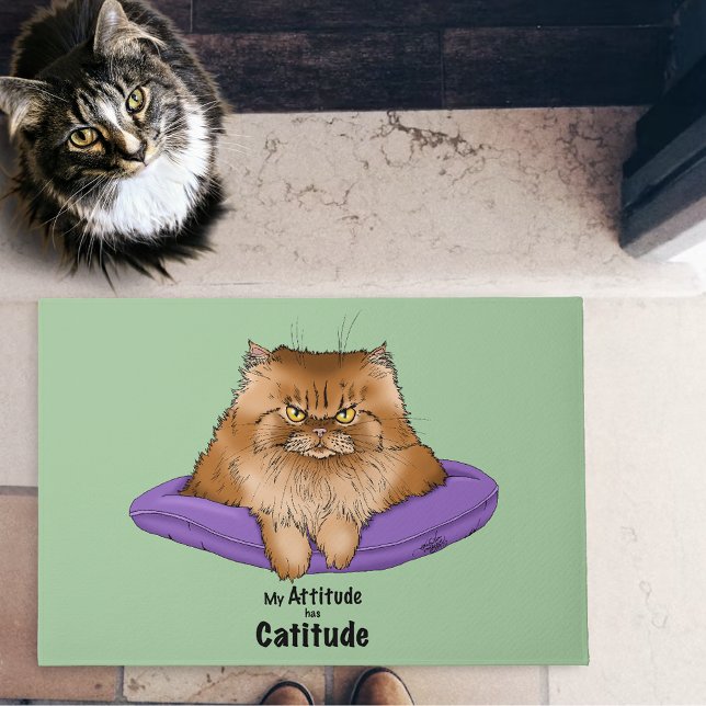Felpudo Attitude has Catitude (Subido por el creador)