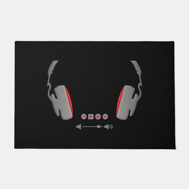 Felpudo Auriculares con botones de control de volumen de m (Anverso)