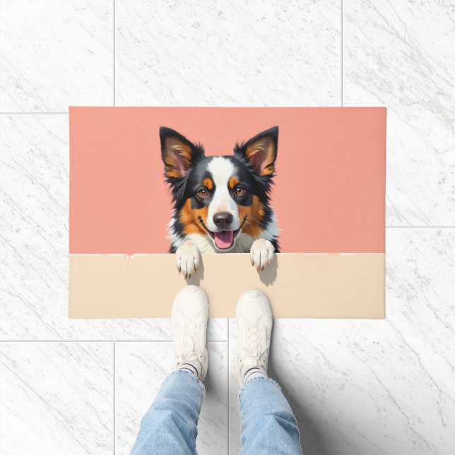 Felpudo Australian Shepherd Doormat Art (Interior)