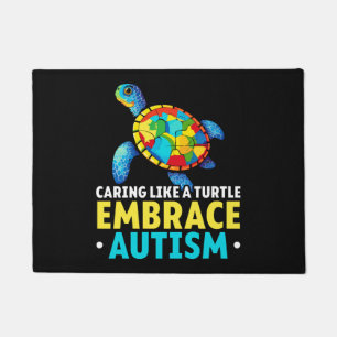 Felpudo Autismo tortuga rompecabezas autista Autismo Conci