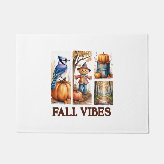 Felpudo Autumn Vibes Fall Vibes (Anverso)
