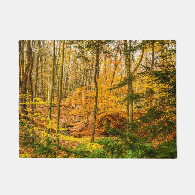 Felpudo Autumn Woods Nature  (Anverso)