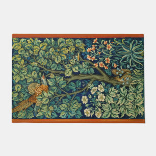 Felpudo Ave faisán en un árbol (por William Morris)