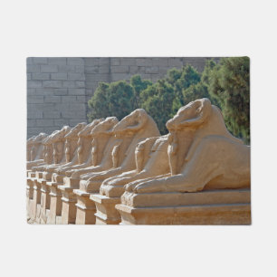 Felpudo Avenida de esfinges en el templo de Karnak - Egipt