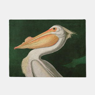 Felpudo Aves estadounidenses blancas pelícanas de Améric