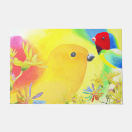 Felpudo Aves fantásticas