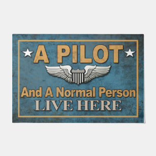 Felpudo Avión Lover Doormat, Regalo Para El Amante Piloto