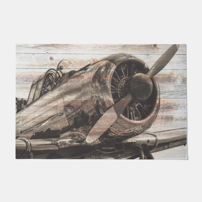 Felpudo Avión Vintage (Anverso)