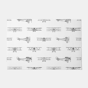 Felpudo Aviones de época PERSONALIZADO temática de aviac