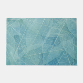 Felpudo azul abstracto