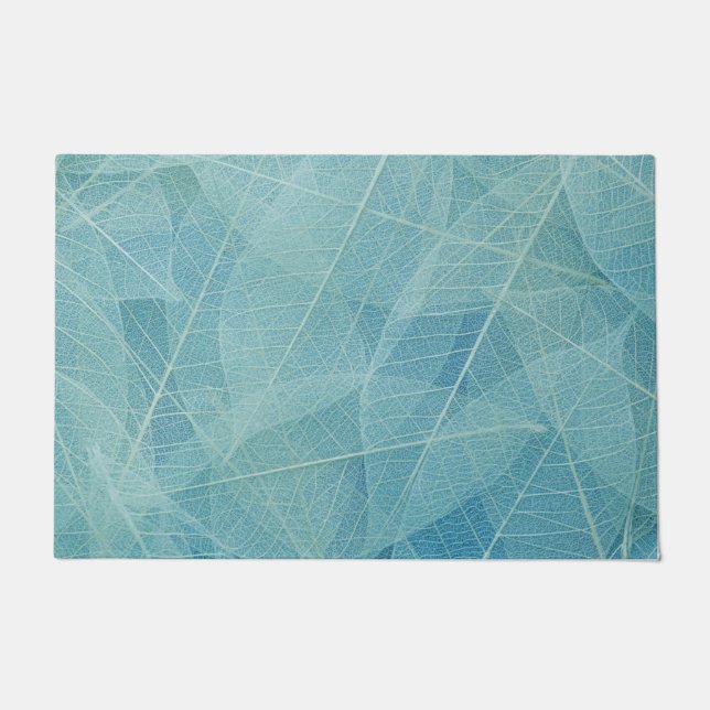 Felpudo azul abstracto (Anverso)