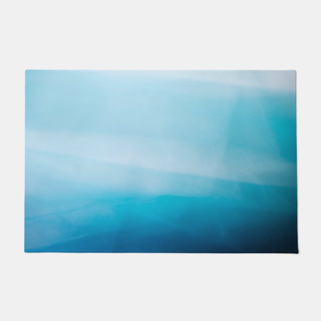 Felpudo azul abstracto (Anverso)