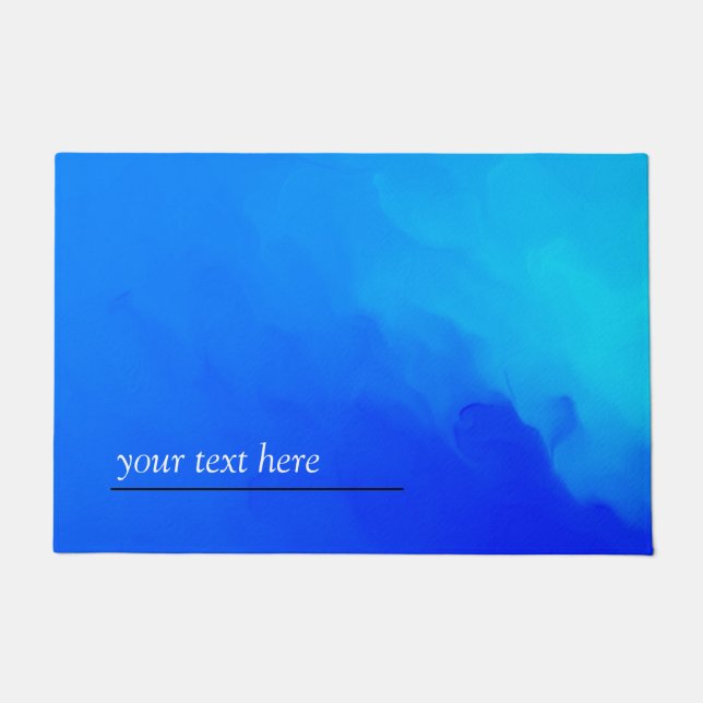 FELPUDO AZUL CREAR QUE GANAS (Anverso)