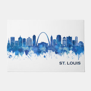 Felpudo Azul de la línea aérea de St. Louis Missouri