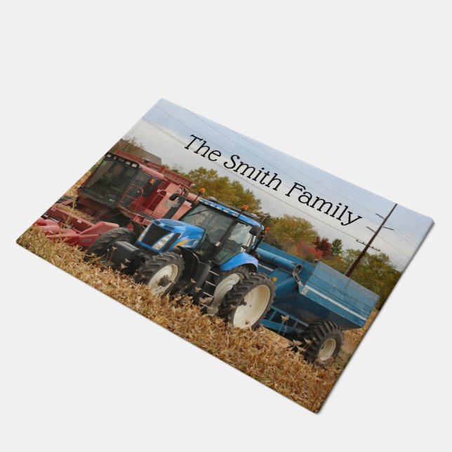 Felpudo Azul grande (Angular)