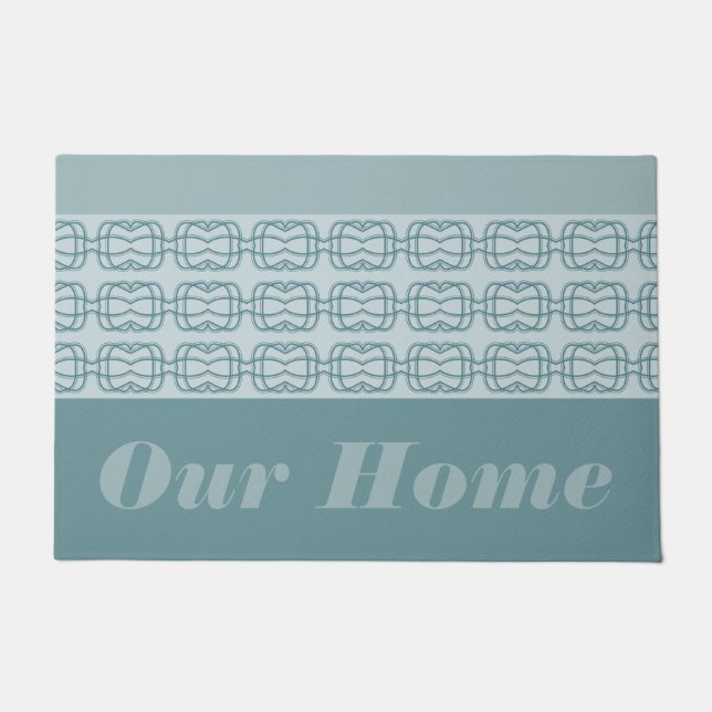 Felpudo Azul gris moderno (Anverso)