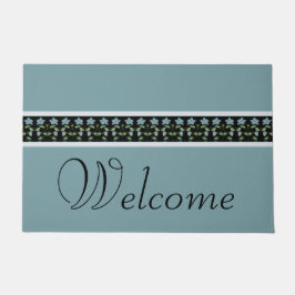 Felpudo Azul negro y gris