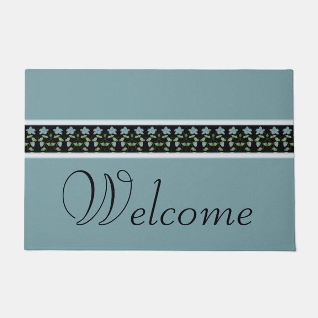 Felpudo Azul negro y gris (Anverso)