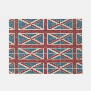 Felpudo Azul rojo BRITÁNICO de Union Jack Inglaterra