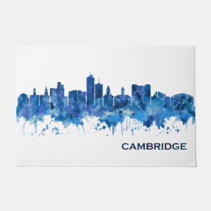 Felpudo Azul Skyline de Cambridge